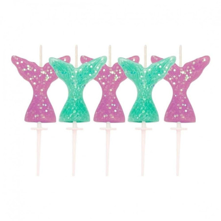 5-velas-de-cumpleaños-sirena