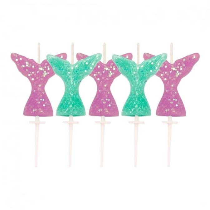 5-velas-de-cumpleaños-sirena