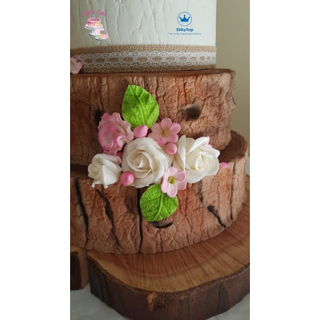 pastel efecto madera