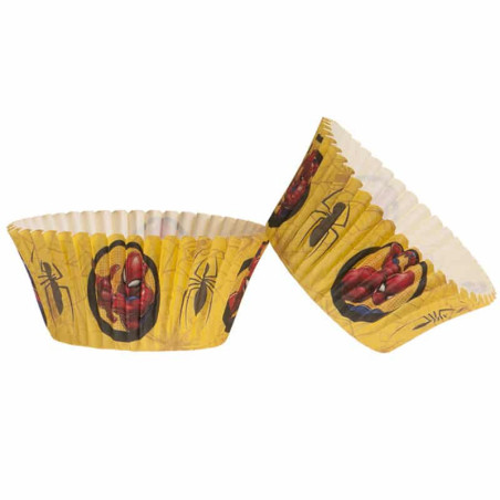 Estuches para cupcakes de Spiderman