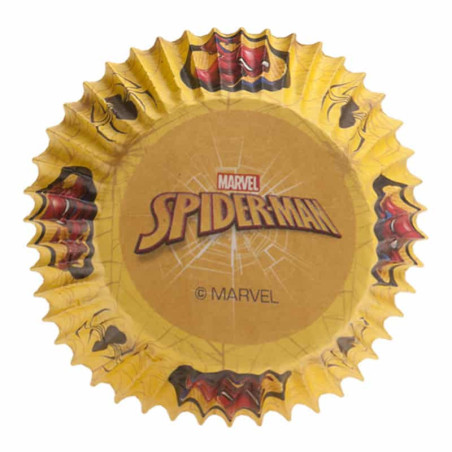fundas de cupcakes de spiderman