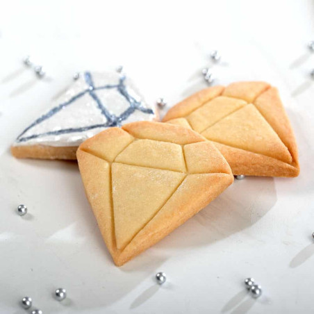 galletas de mantequilla en forma de diamante