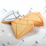 galletas de mantequilla en forma de diamante