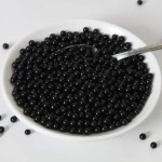 Perlas de azúcar negro