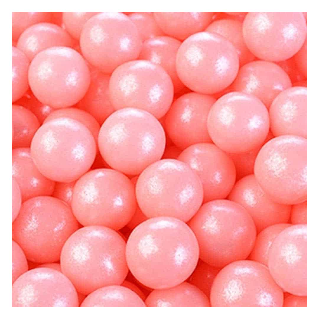Perlas de azúcar rosa