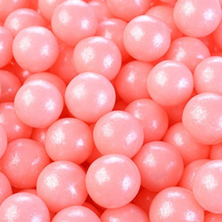 Perlas de azúcar rosa