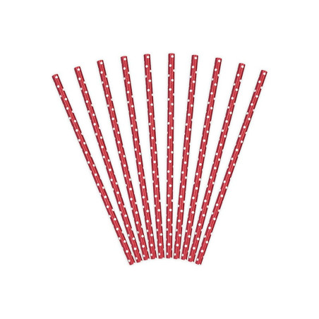 10-pajitas-rojas-con-lunares-blancos