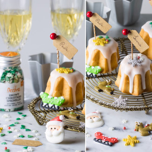 6 adornos navideños de azúcar