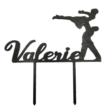 adorno para tarta-baile-sucio-acrobacia-nombre-personalizado