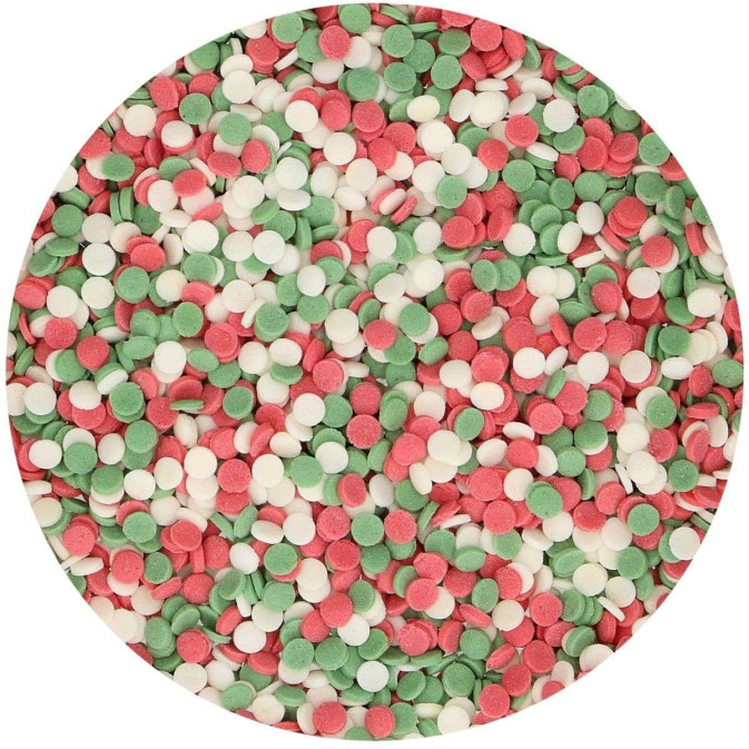 mezclar-confeti-navidad-en-sugar-funcakes