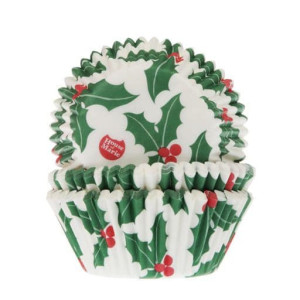50-fundas-para-cupcakes-navideños-decoracion-acebo