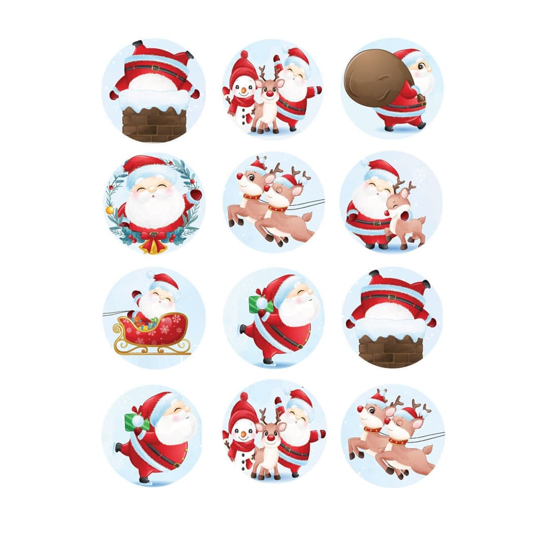12-adornos-navideños-de-azúcar-redondos-5-cm