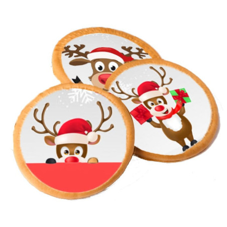 Galletas navideñas con decoración de reno
