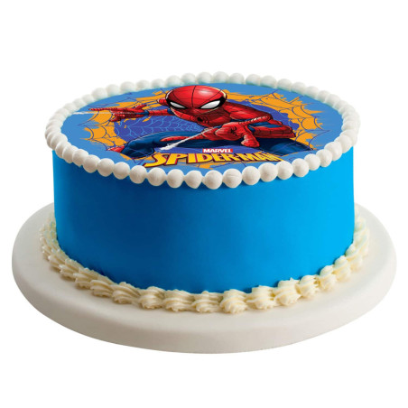 disco-de-oblea-spiderman-para-pastel