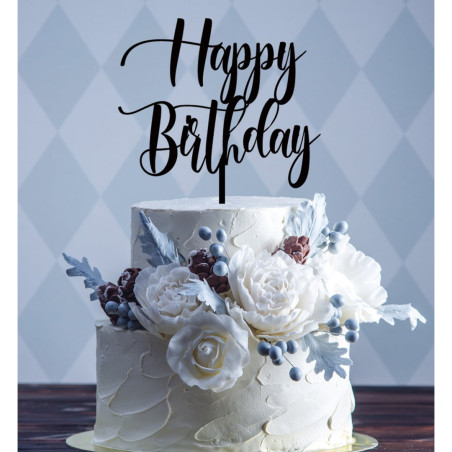 pastel-con-topper-feliz-cumpleaños