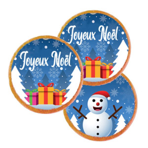 12 Discos de azúcar navideños encantados para cupcakes y galletas