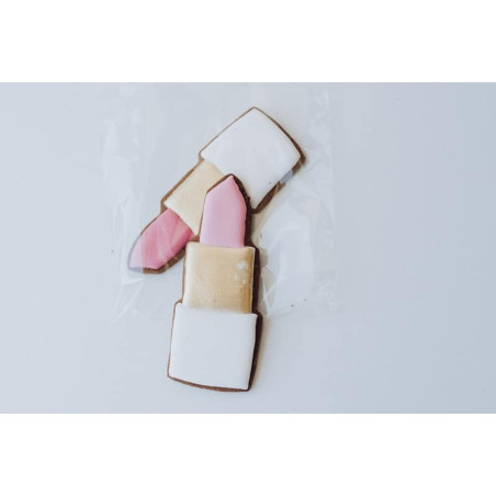 cortador-de-galletas-lápiz-labial-galleta