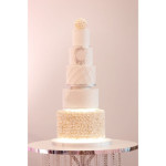 pastel de bodas de 5 niveles