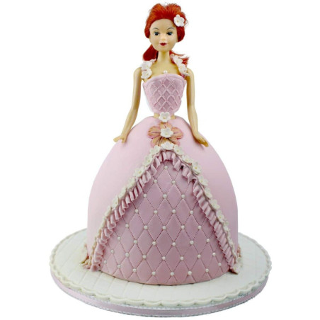 busto-barbie-pelirroja-pastel-vestido