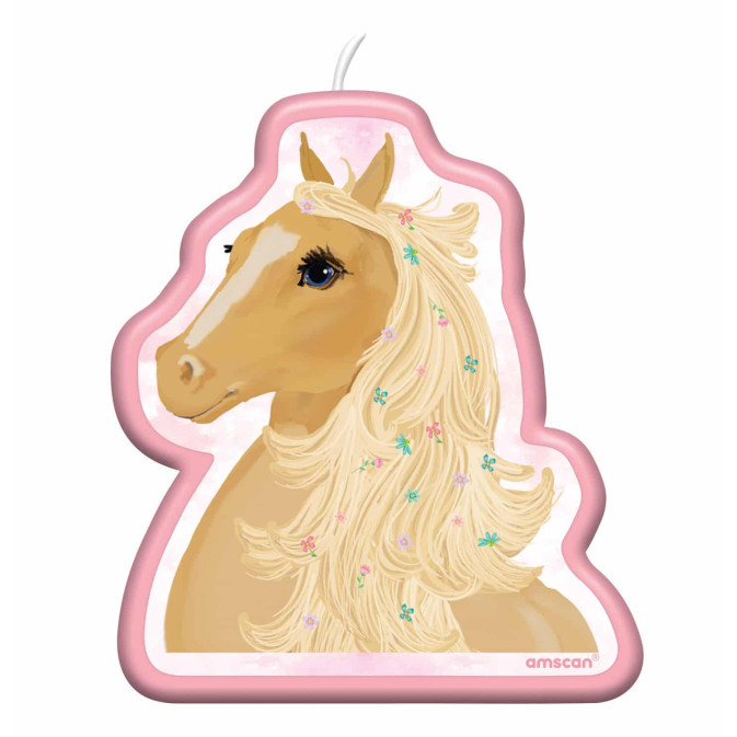 vela de cumpleaños de caballo