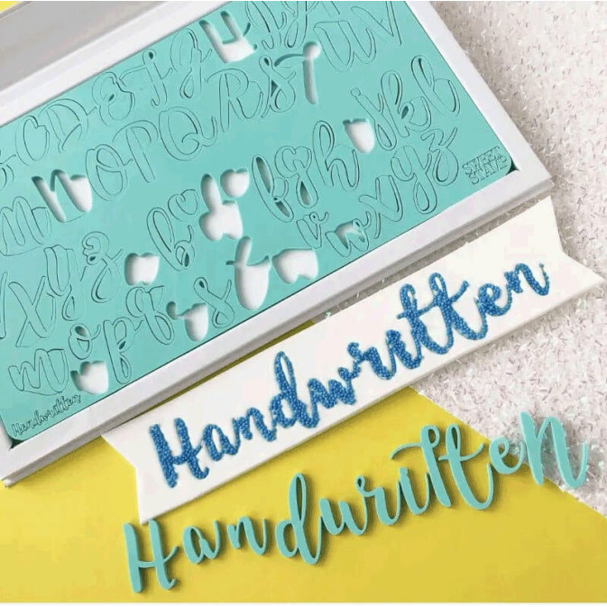 set-embosseur-sello-dulce-alfabeto-escrito a mano