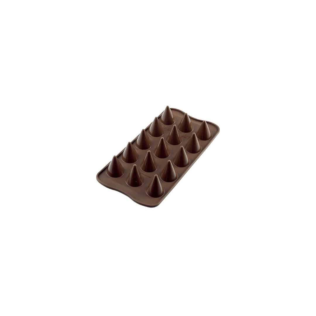 molde de cono de chocolate