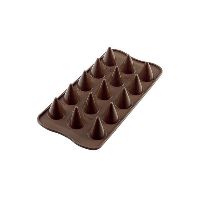 molde de cono de chocolate