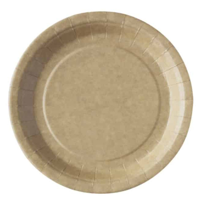 20 platos de cumpleaños kraft