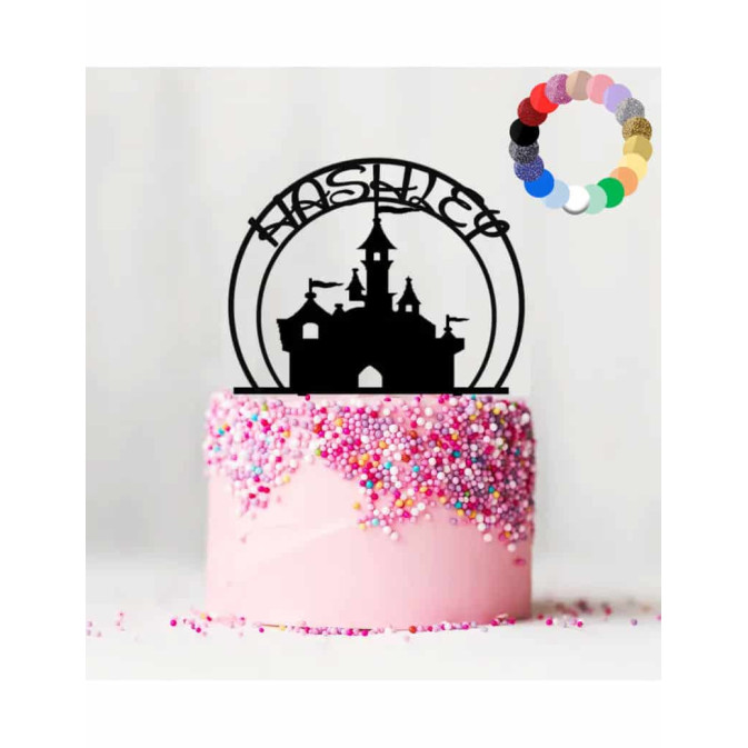 idea para pastel de cumpleaños de princesa personalizado