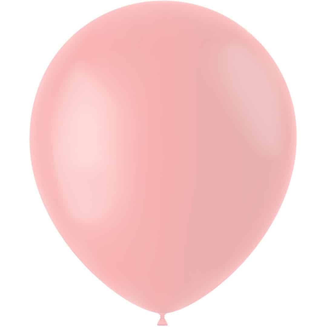 50-globos-rosa-polvo-mate-33-cm