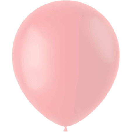 50-globos-rosa-polvo-mate-33-cm