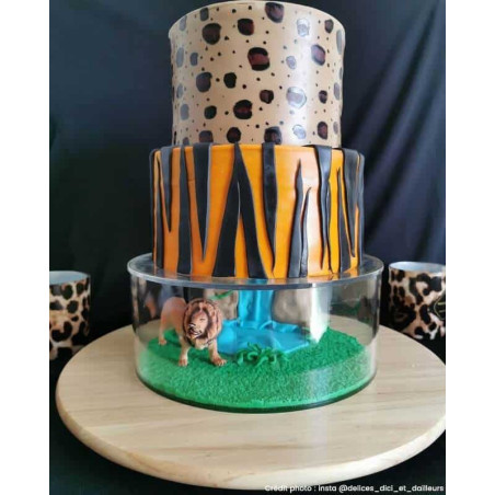 tocadiscos-madera-presentación-diseño-de-pastel