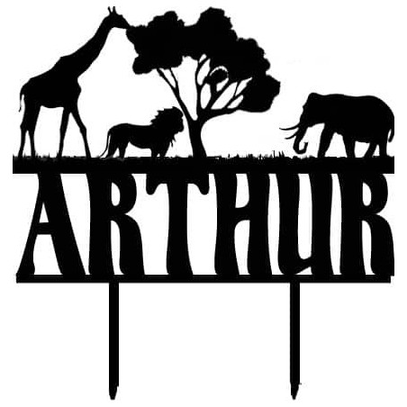 cake-topper-safari-para-personalizar-los-colores-de-su-elección