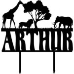 cake-topper-safari-para-personalizar-los-colores-de-su-elección