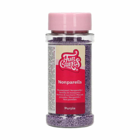 Mini perlas de azúcar moradas