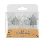 velas-de-cumpleaños-estrella-plateada