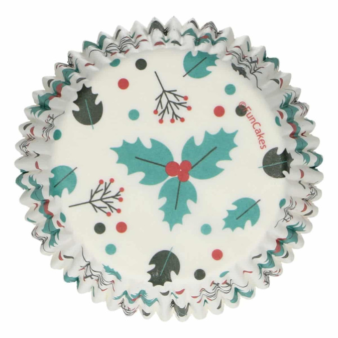 48-fundas-para-cupcakes-de-navidad-con-hojas-de-acebo