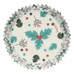 48-fundas-para-cupcakes-de-navidad-con-hojas-de-acebo