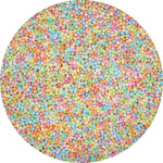 bolas de azúcar de colores pastel y multicolores