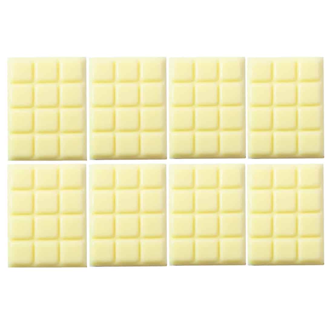8 mini barras de chocolate blanco