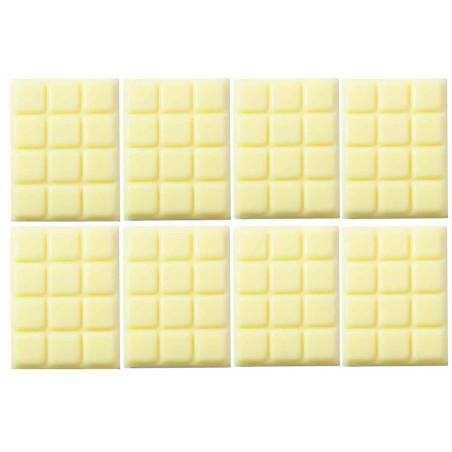 8 mini barras de chocolate blanco