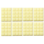 8 mini barras de chocolate blanco