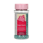 Perlas de azúcar azul metalizado - 80 g - Funcakes