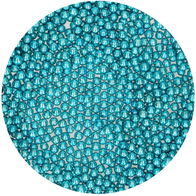perlas de azúcar azul metalizado - 80 g
