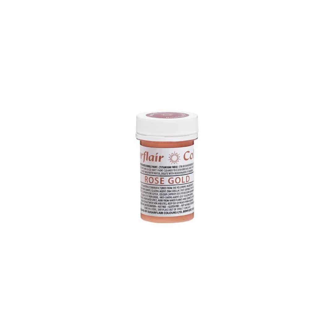 pintura de calidad alimentaria mate oro rosa