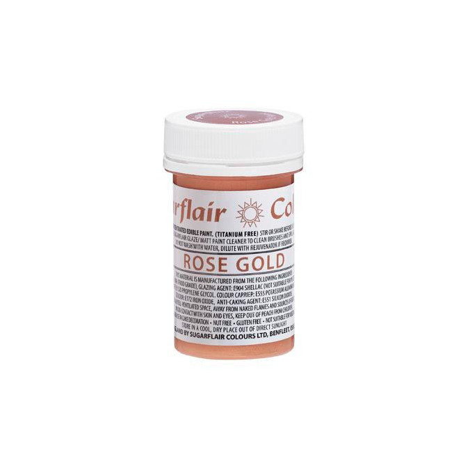 pintura de calidad alimentaria mate oro rosa
