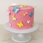 pastel de mariposa