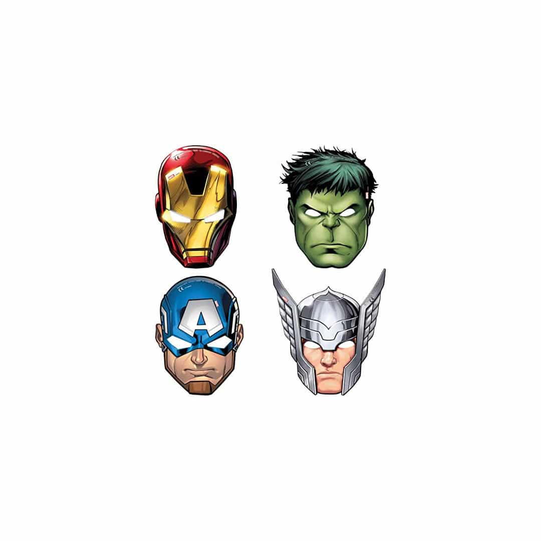 6-mascaras-vengadores-en-carton