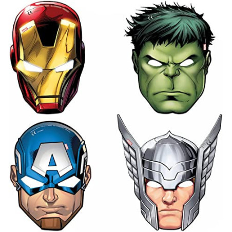 6-mascaras-vengadores-en-carton