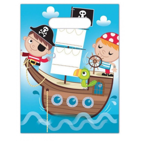 6 bolsas de plástico piratas
